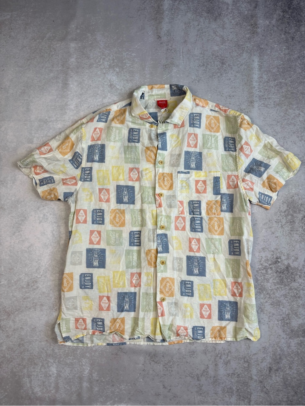 Coca Cola x Lucky Brand Graphic Button Up Shirt U2